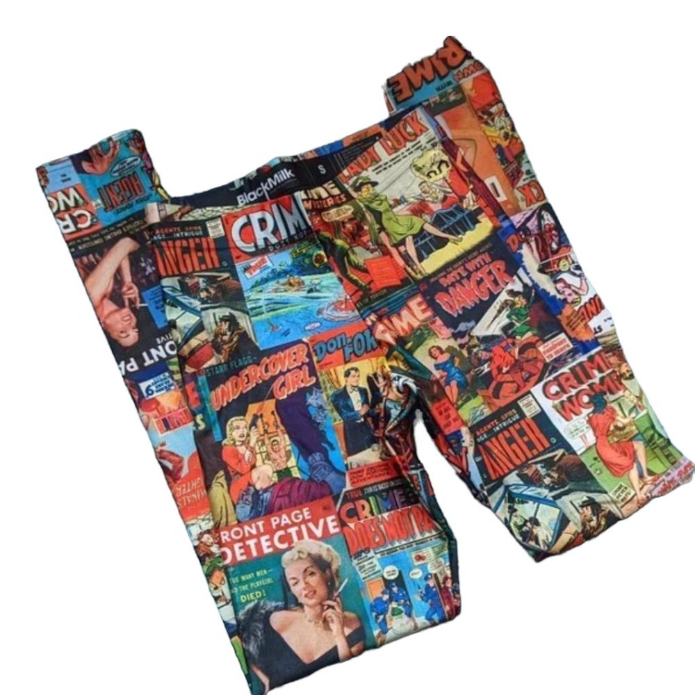 Blackmilk Classic Comics Leggings S